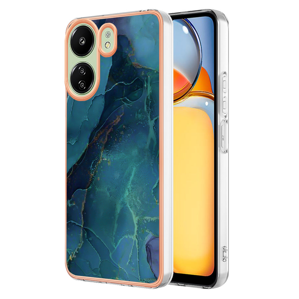 YB IMD Series-16 Style-E For Xiaomi Redmi 13C 4G / Poco C65 4G Soft TPU Case Electroplating Edge - Rose Gold YB IMD Series-16 Style-E For Xiaomi Redmi 13C 4G / Poco C65 4G Soft TPU Case Electroplating Edge - Rose Gold